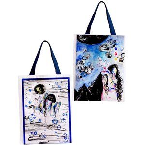 Blue Air and Water Elements Double Sided Bag